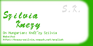 szilvia knezy business card